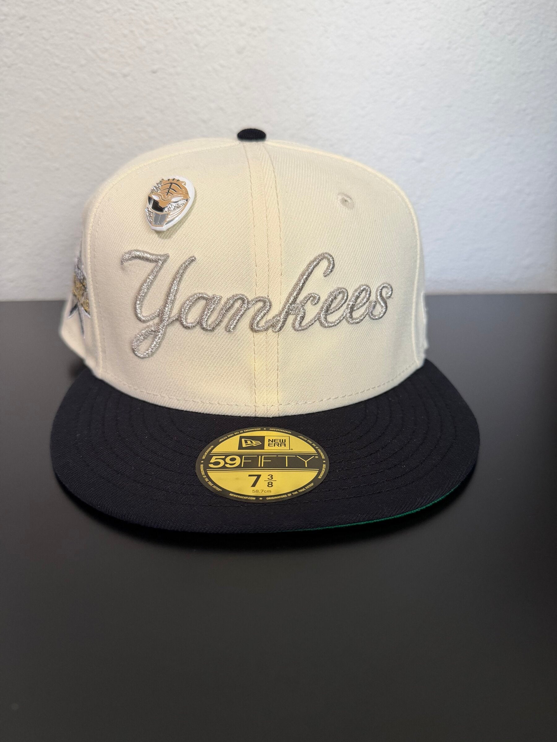 New York Yankees Derek Jeter 14x All-Star New Era 59FIFTY, chrome white crown and navy visor, front