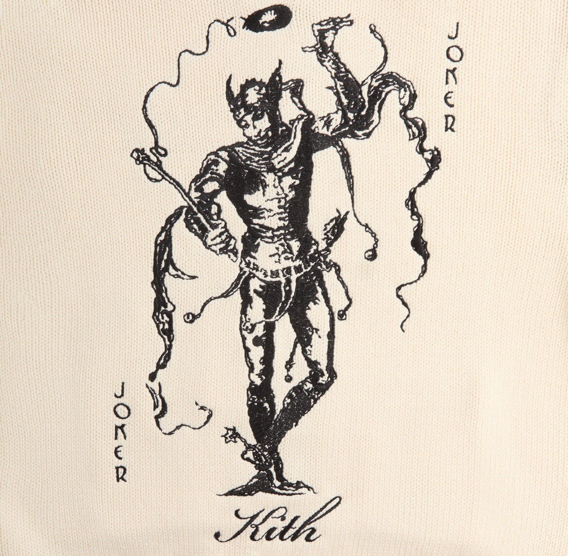 Highlark Curated KITH Batman Joker Full-Zip Sweater back illustration