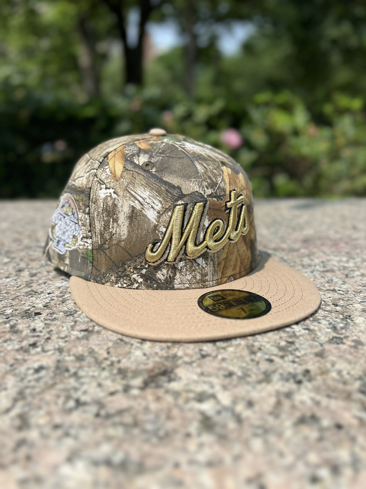 Highlark Curated New York Mets Real Tree Camo BKLYN Caps