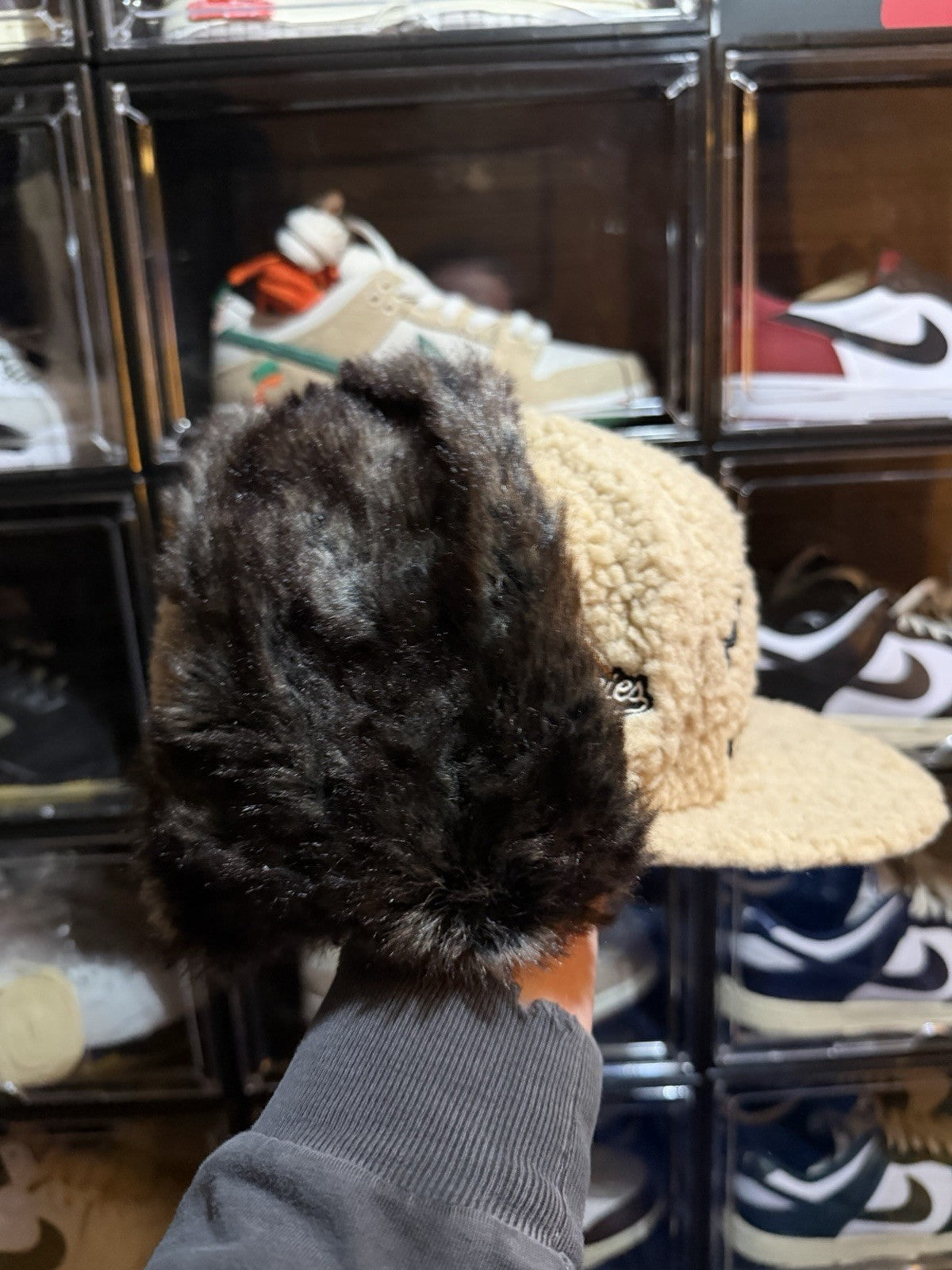 Highlark Curated Dave East Sherpa Dog Ears Tan #Color_Tan