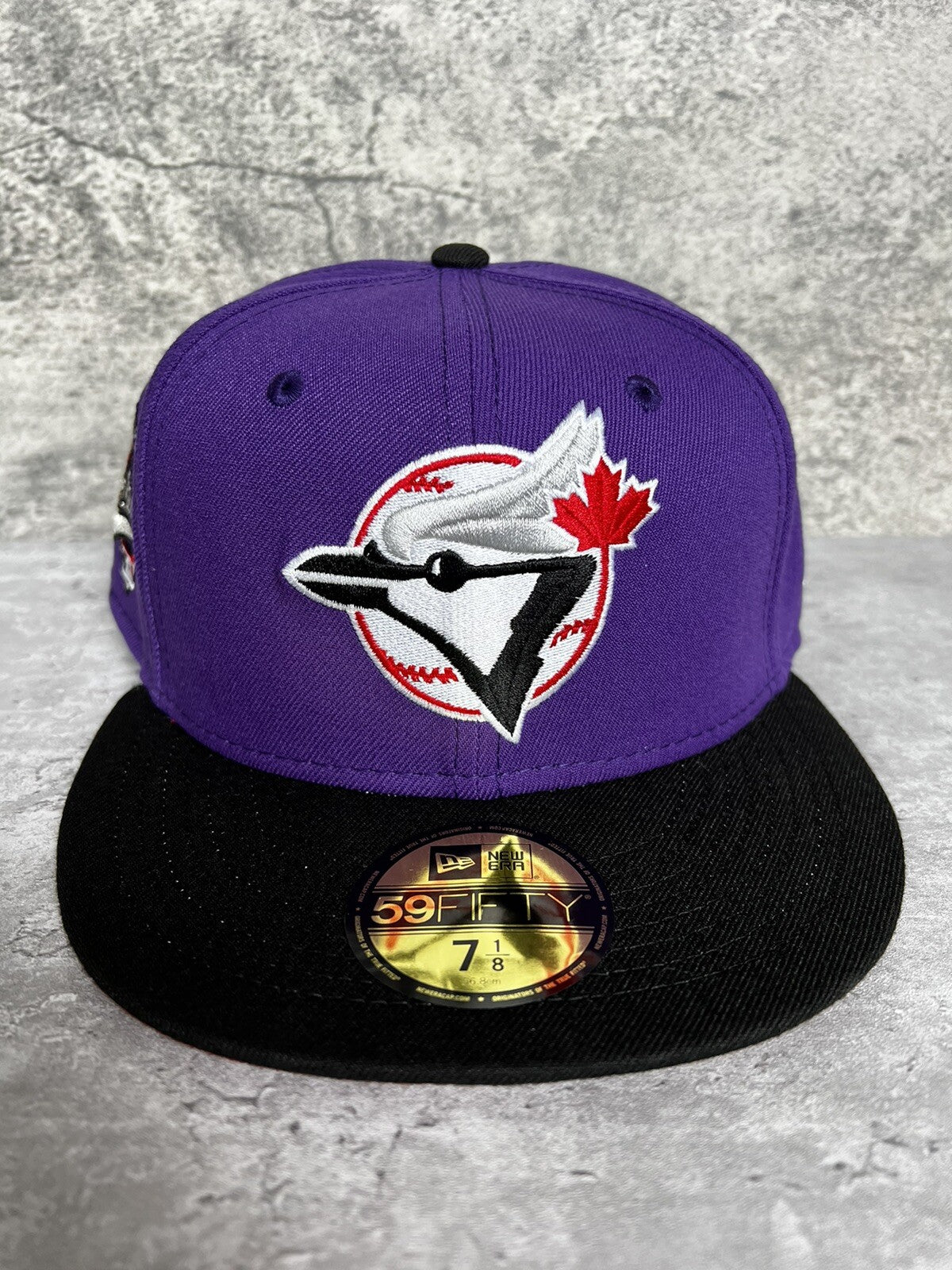 Toronto Blue Jays Raptors NBA Crossover fitted, angle